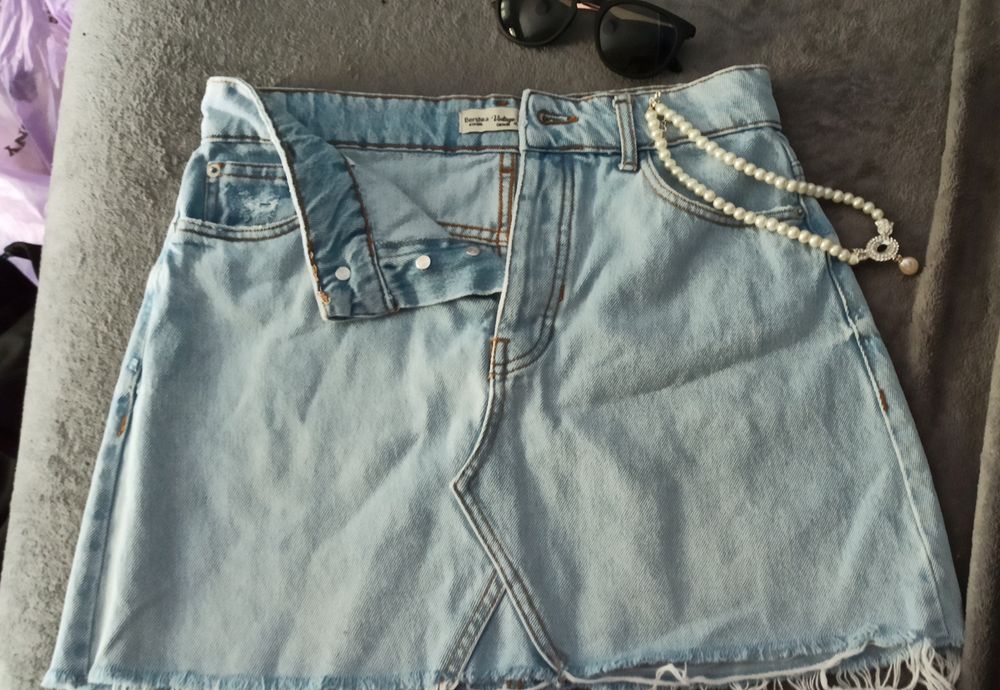 Джинсова юбка Bershka