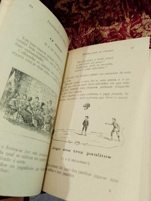 Livro Antigo - Jogos Infantis - Enciclopédia da Infância