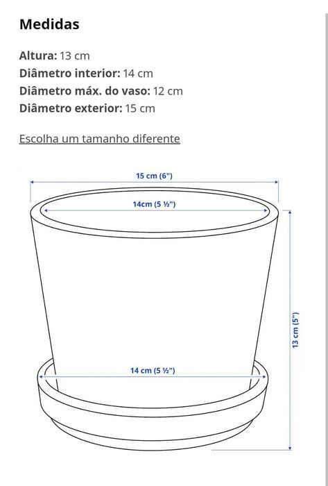 Conjunto 2 vasos terracota IKEA Brunbär