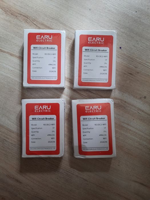 Inteligentny bezpiecznik 63A, Wifi Ewelink 4szt
