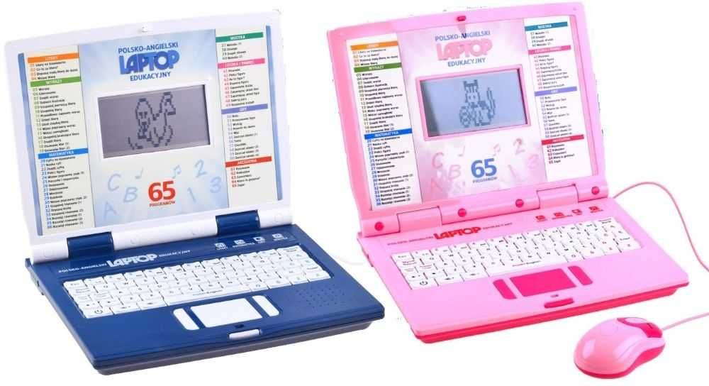 65w1 POLSKO/ ANG Kreatywny Interaktywny Laptop edukacyjny dla dzieci