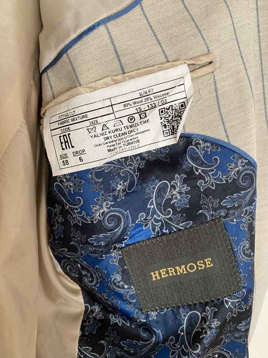 Чоловічий піджак hermose slim fit, 80% вовна