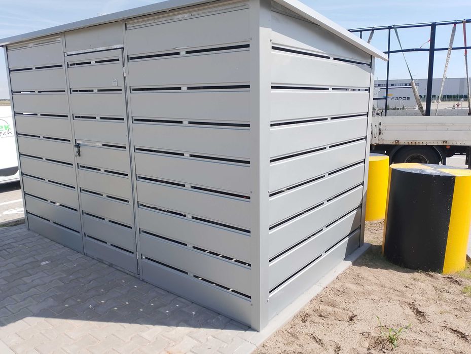 Wiata śmietnikowa panelowa 4x3