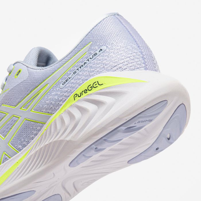 Sapatilhas de Corrida Mulher Asics Gel Stratus Knit 4, Lavanda/Amarelo