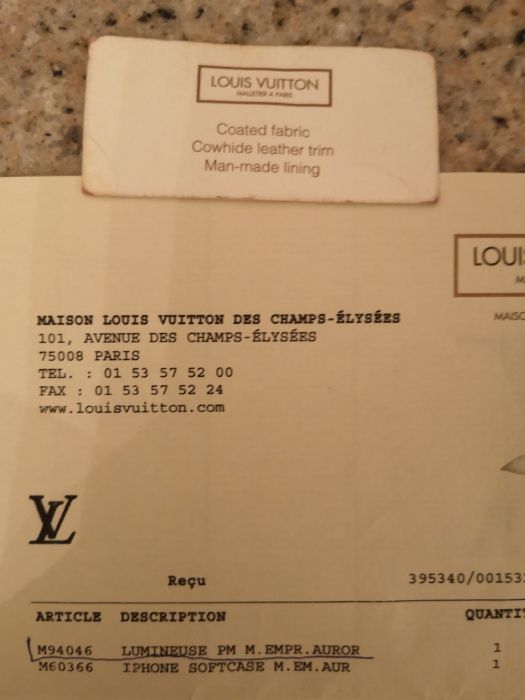 Torba  Louis Vuitton ze skóry" LUMINES PM.M.EMPR.AUROR" , jak nowa