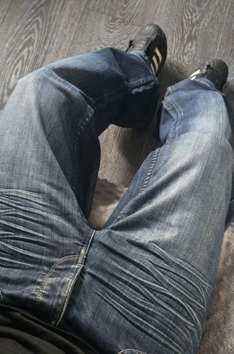 прямі джинси з гарними фейдами straight faded jeans sk8 y2k dc ск8 у2к дс