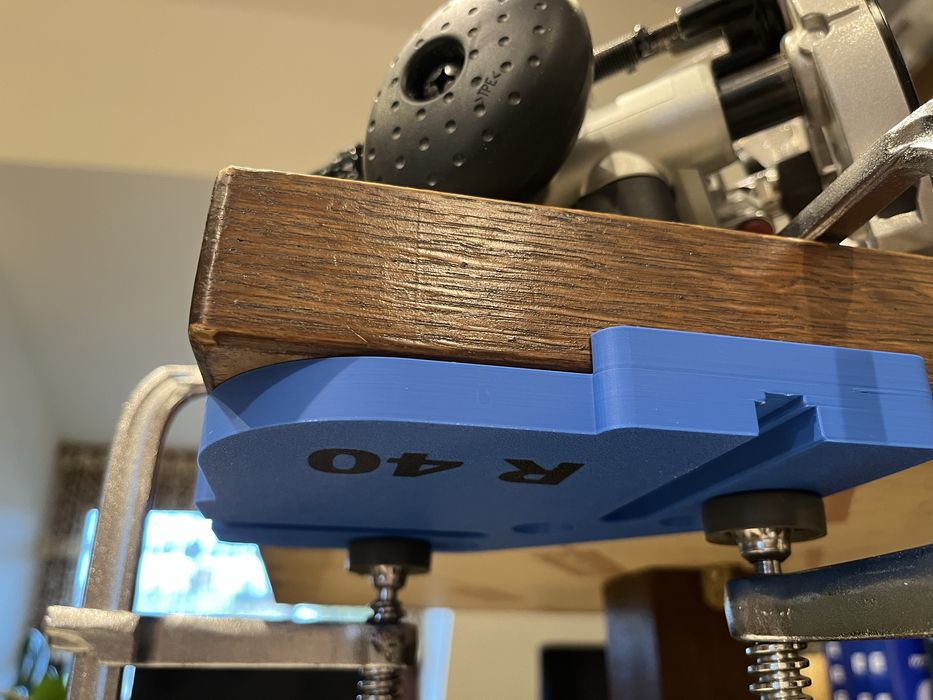 Komplet: szablon do zaokrąglania narożników frezarką, R10-40