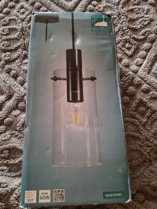 Lampa sufitowa czarna