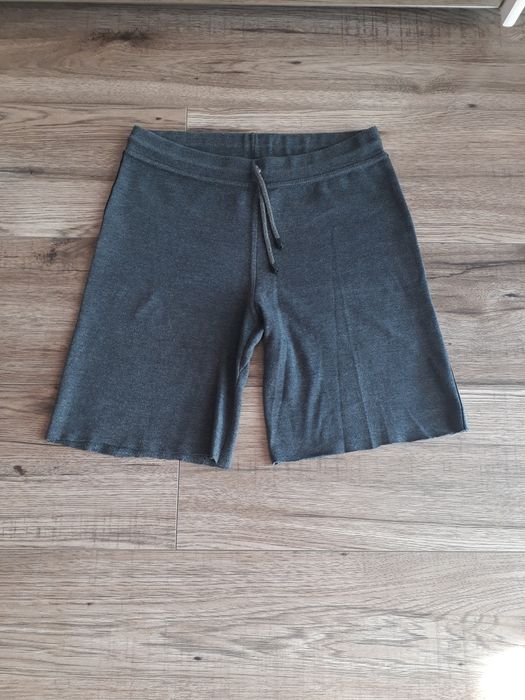 Krótkie dresowe spodenki damskie do przerobienia szare rozmiar XS/S