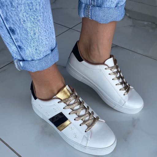 sneakersy Eco skóra trampki