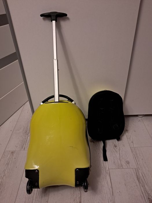 Walizka i plecak dla dziecka na kółkach Tygrys