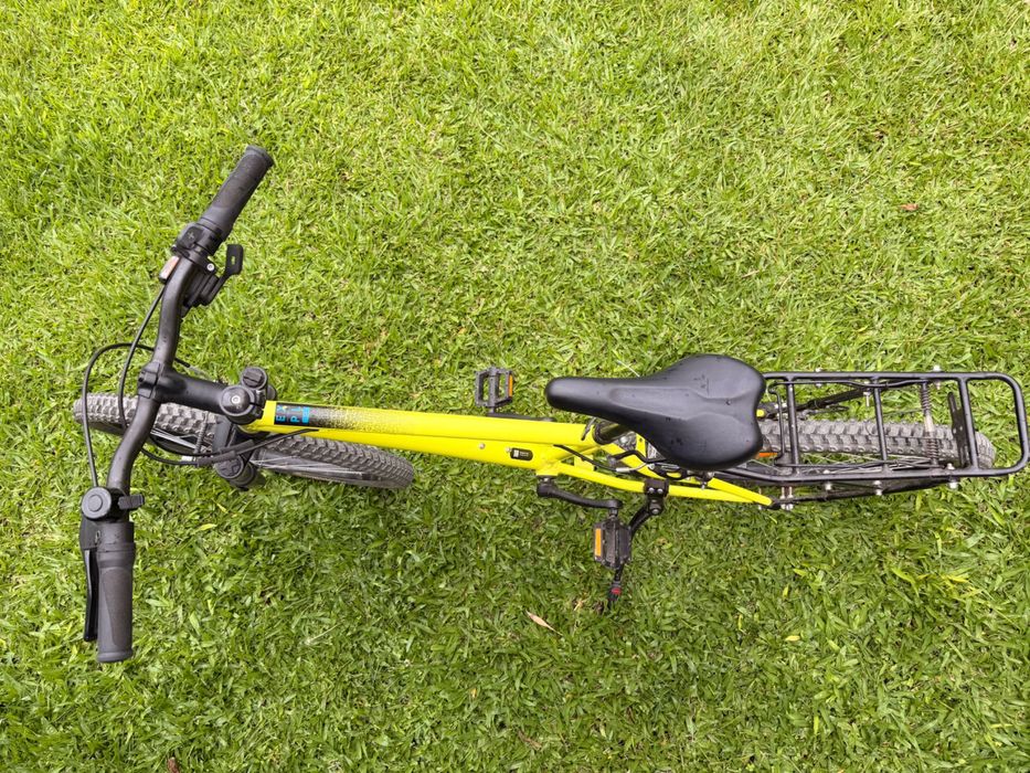 Bicicleta de Montanha Decathlon Rockrider EXPL 500 24" amarela