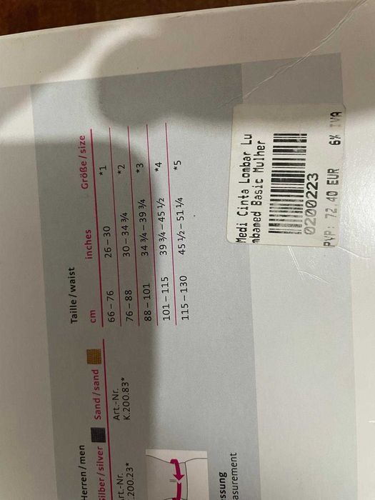 Cinta Lombar - Lumbamed basic com Clima Comfort - Tamanho IV