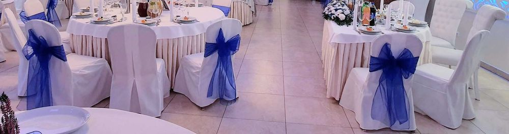 Skirting Falbana do stołu bankietowego  weselnego duża ilość