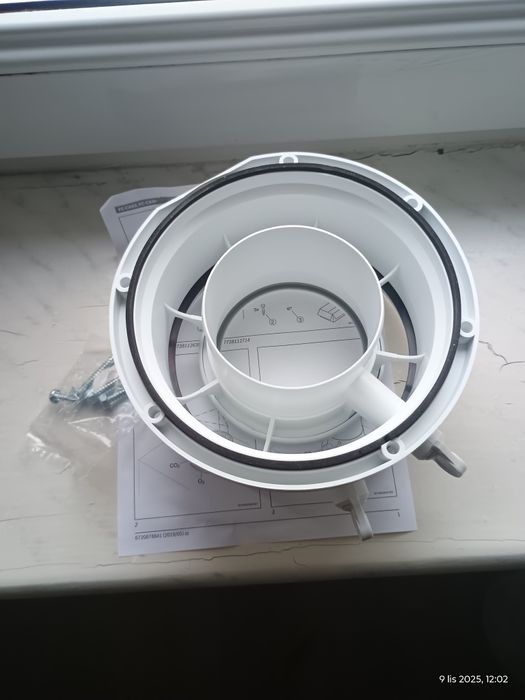 Adapter do komina 125 na 80 Junkers Bosch