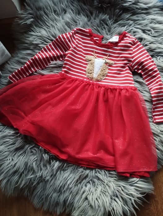 Świąteczna sukienka rozmiar 86