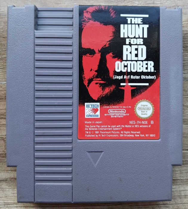 Hunt For The Red October BOX NES Nintendo PAL B prezent