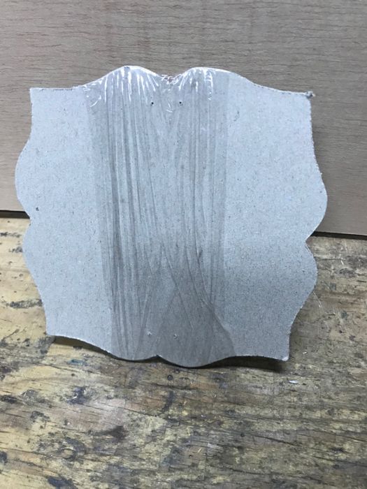 Armação em vidro redondo para registo