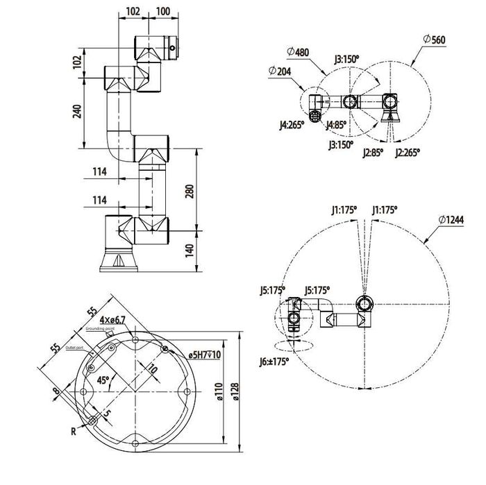 Robot współpracujący - Cobot FR3 - powtarzalność 0,02mm