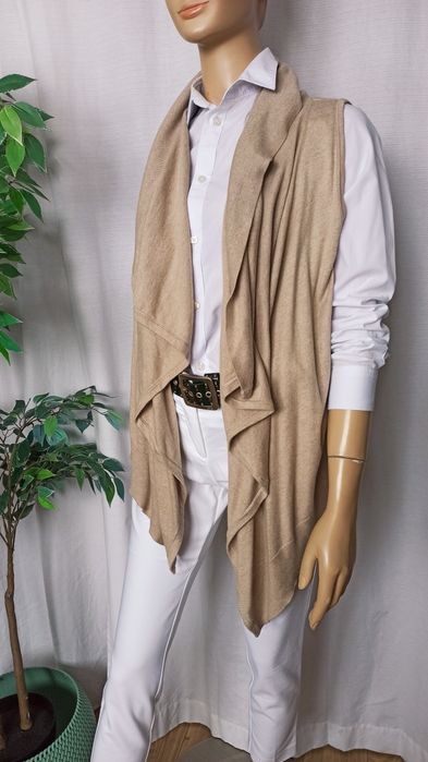 Sg Kamizelka narzutka 36 , 38 , S , M modna kamizelka beż Ann Taylor