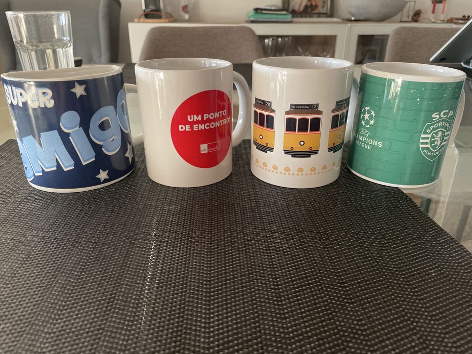 Conjunto de 4 canecas