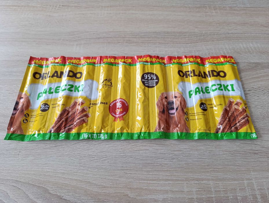 Orlando pałeczki z dziczyzną dla psa 12 sztuk 11 gram 95%
