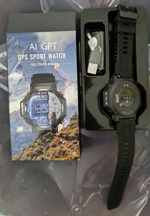 Relógio smartwatch com GPS,ai gpt, luz led *Novo*