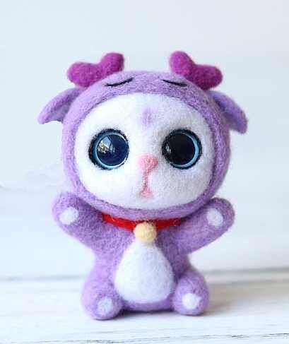 Набір для валяння іграшки брелка подарунка з вовни