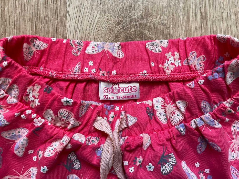 92, letnie spódniczki w motyle, bliźniaczki - nowe