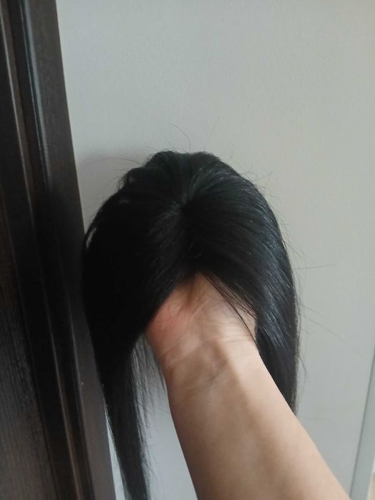 Накладка на макушку (топпер) натуральне волосся 30 см-550 і 25 см-400