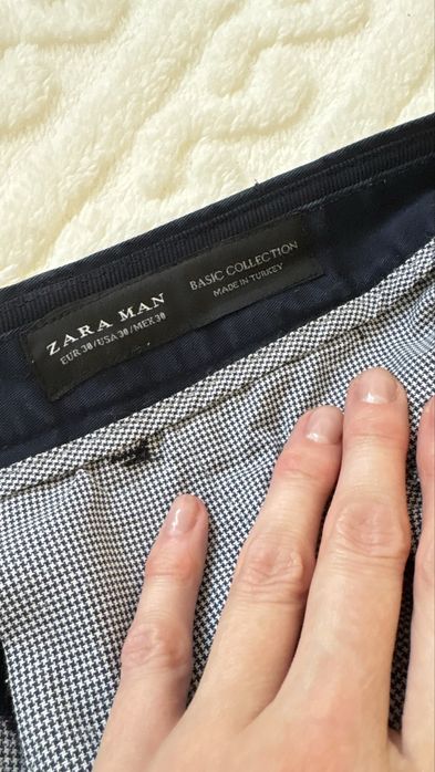 Штани чіноси zara man розмір s темно-сині