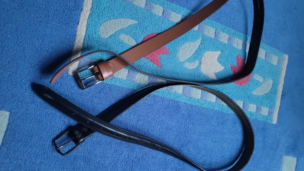 Paski męskie 115cm skorzane