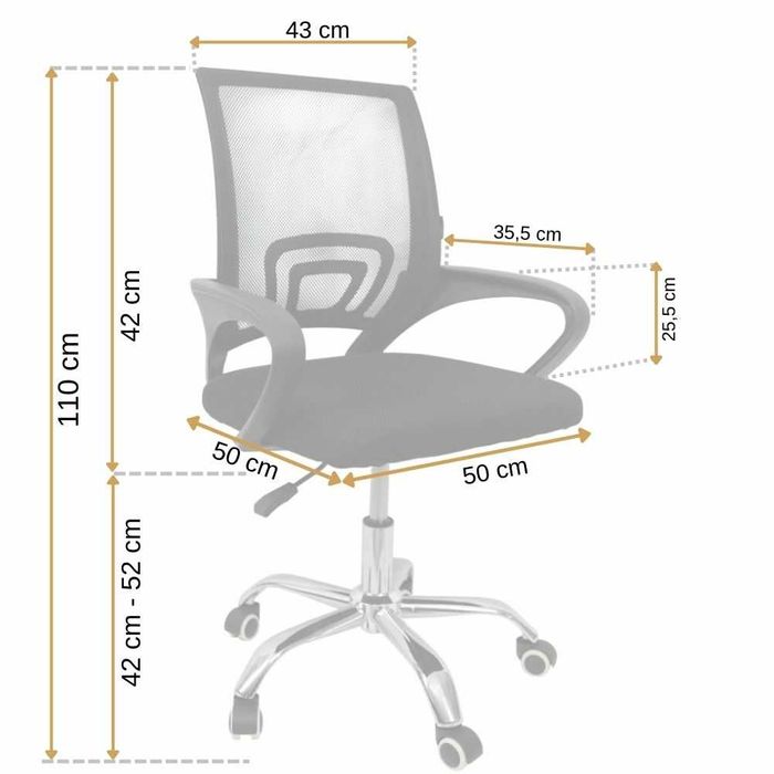 офісне крісло з мікросітки на колесах; офиссное кресло компьютерное