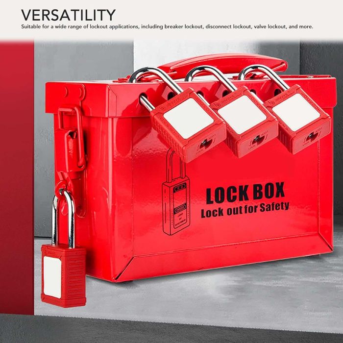 Profesjonalne pudełko lockout LOTO 12 kłódek tagout prezent gadżet