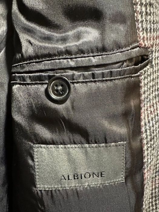 Nowy męski zimowy elegancki płaszcz z wełny Albione, M