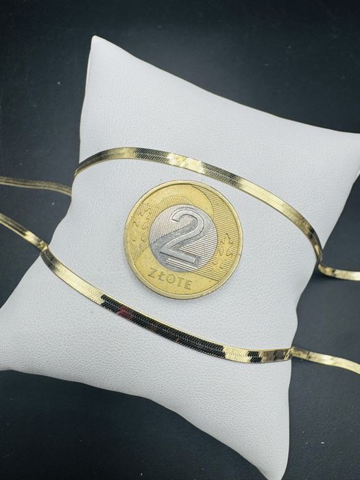 Nowy zloty naszyjnik/tasma proba 585 waga 4,98g
