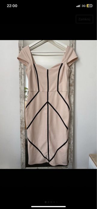 M 38 sukienka pudrowa