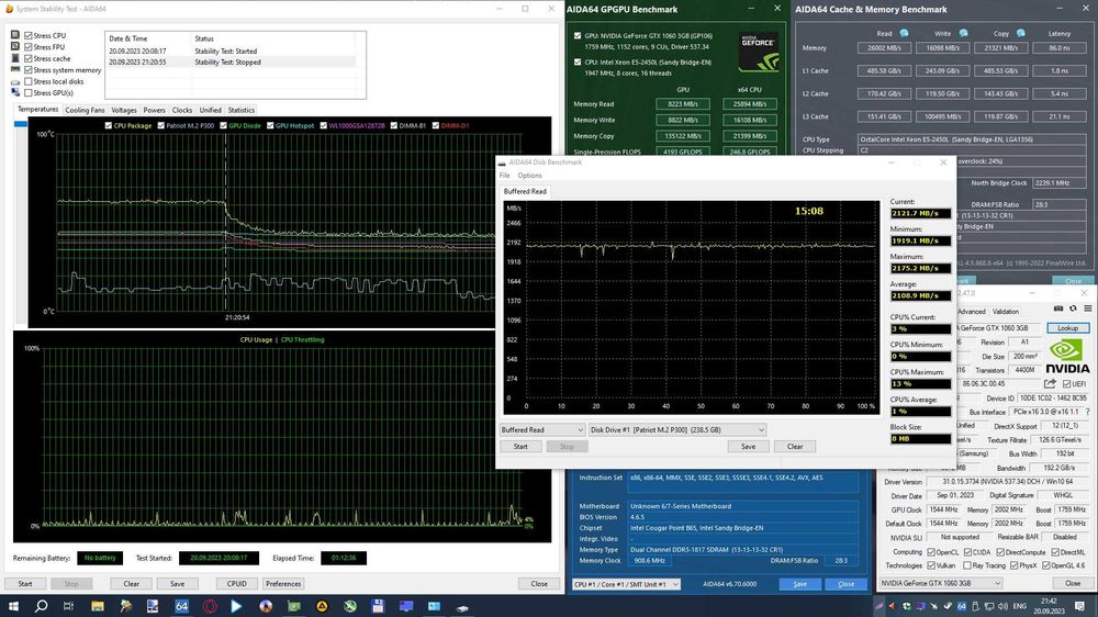 ПК компактный AeroCool Xeon 16 LCore 32Gb 256Gb 1.2Tb GTX 1060