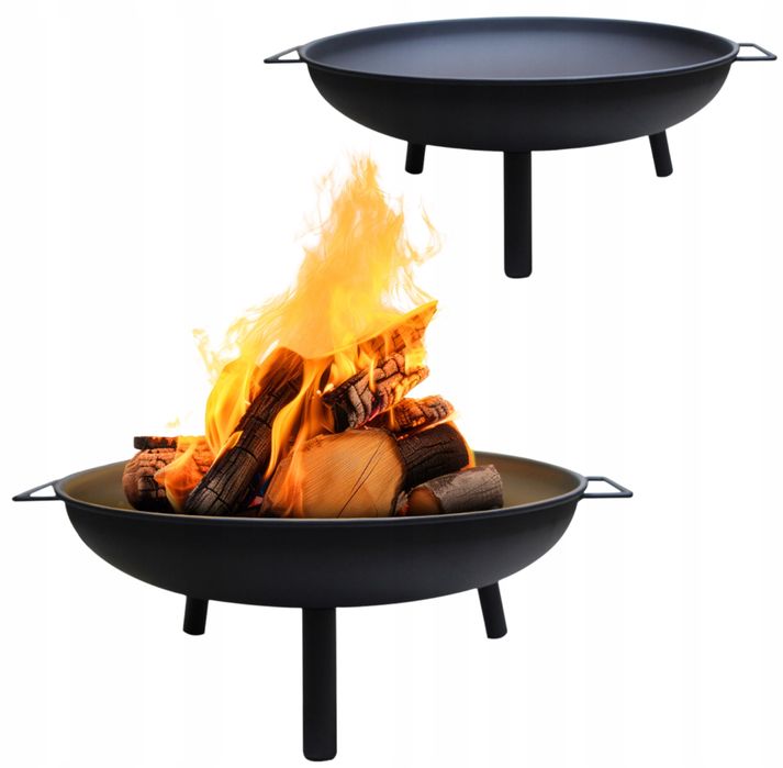 Palenisko Ogrodowe Stalowe 60 cm do Ogniska Grilla Kociołek Grill