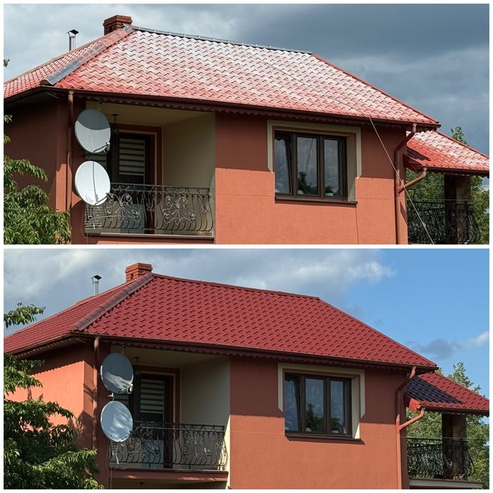 Mycje i malowanie dachów i elewacji oraz czyszczenie kostki brukowej