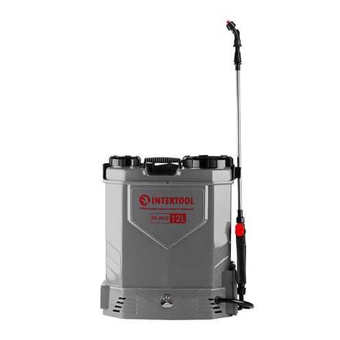 Обприскувач акумуляторний 12 л, 3.1 л/хв,12 В/8 Аг INTERTOOL DT-9012