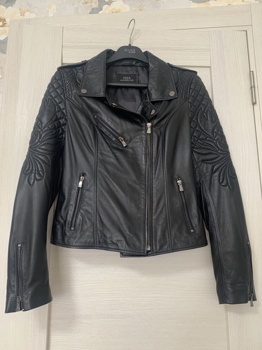 Кожанная куртка косуха размер S