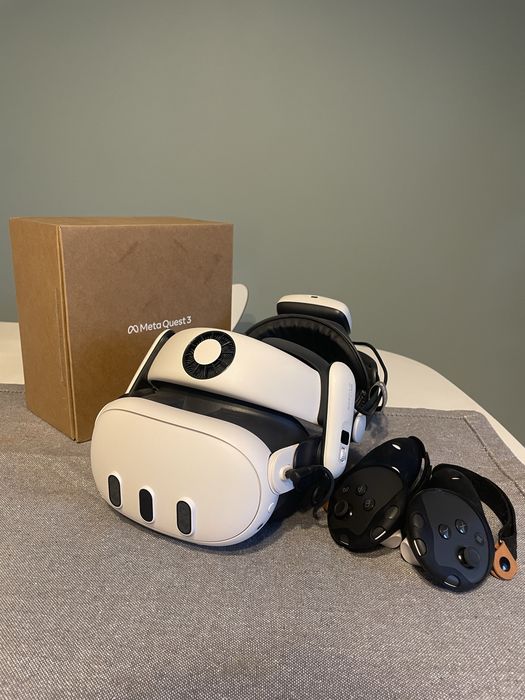 Meta Quest 3 512Gb + BOBOVR S3 Pro + BOBOVR Grip + kabel Oculus Link