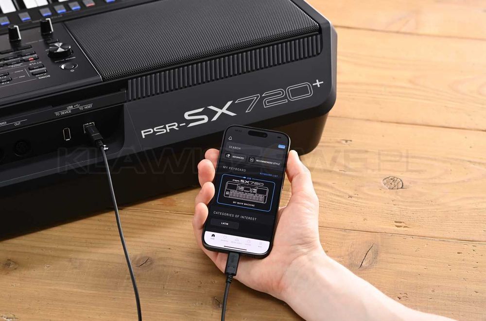 YAMAHA PSR-SX720+ PLUS STYLE GRATIS - Nowy model 2026 | Bluetooth Audi