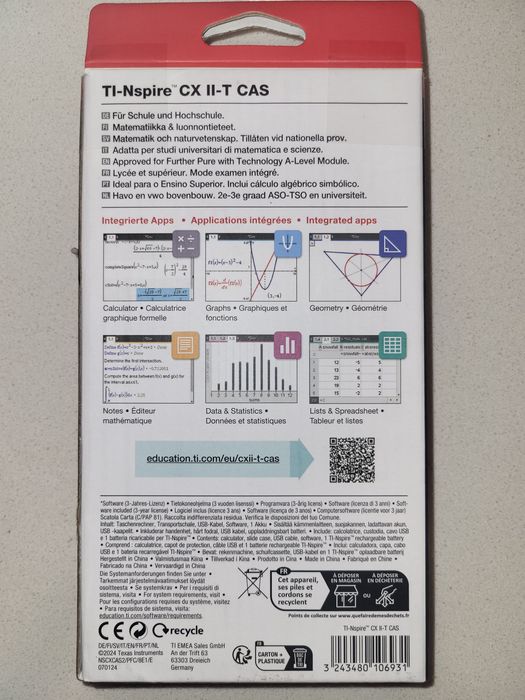 Calculadora gráfica TI-NSPIRE CX II-T CAS