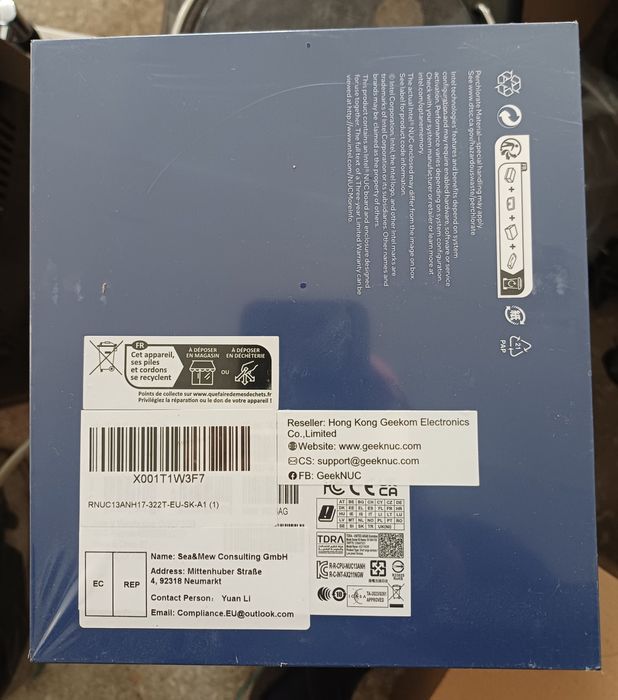 ПК Комп'ютер Nuc Intel Core i7 Pro 12 Gen SSD M2 1Tb Ram 32 Gb