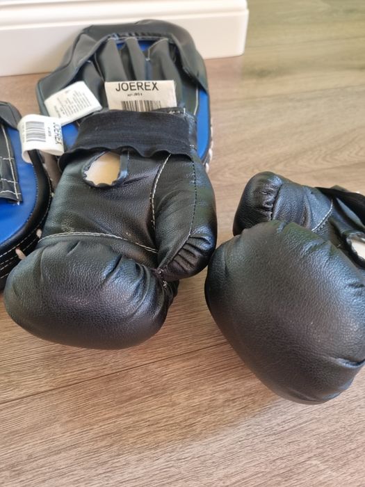 Детские  перчатки боксерские,подростковые лапы для бокса