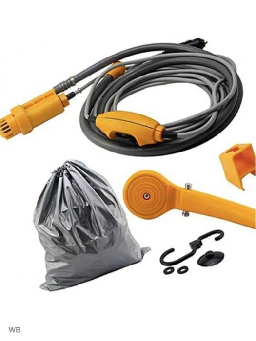 Автомобильный душ портативный с питанием 12в., походный душ кемпингов.