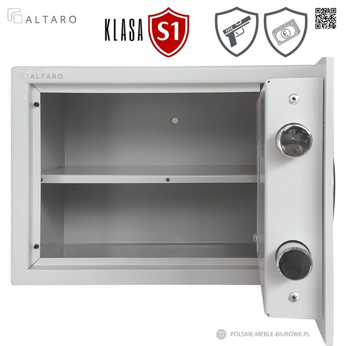 Sejf na BROŃ klasy S1 • zamek ELEKTRONICZNY, szyfrowy na kod  ALTARO25