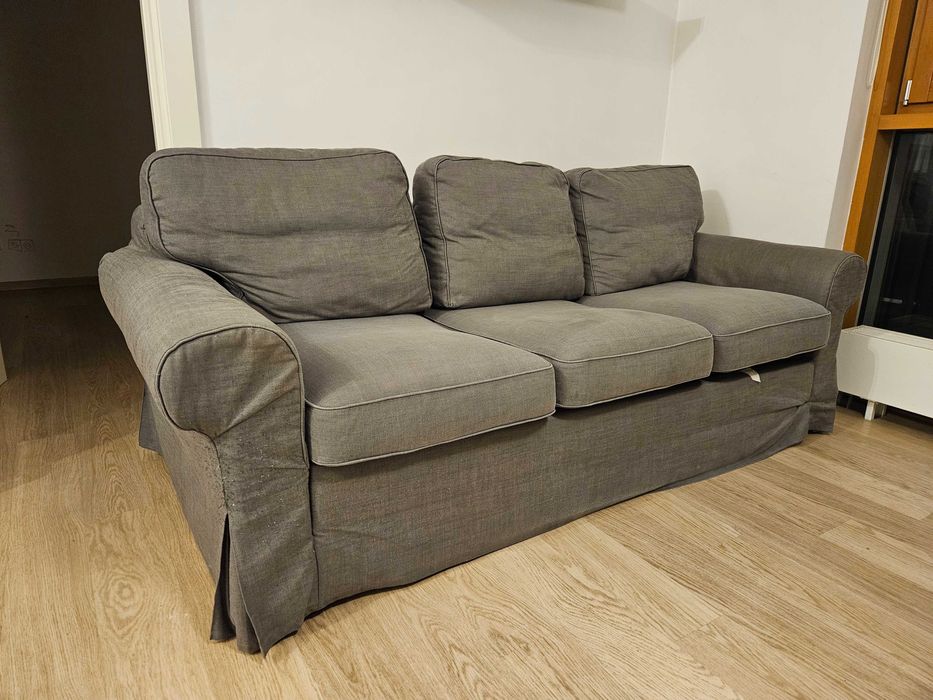 Sofa Ikea Ektorp - 3-osobowa, ciemnoszara